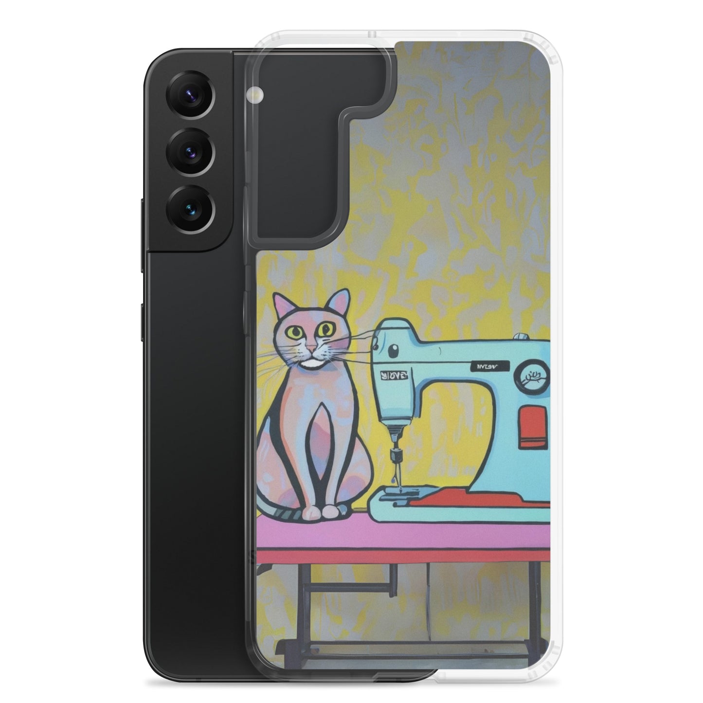 Samsung® Sewing Cats Clear Phone Case 8