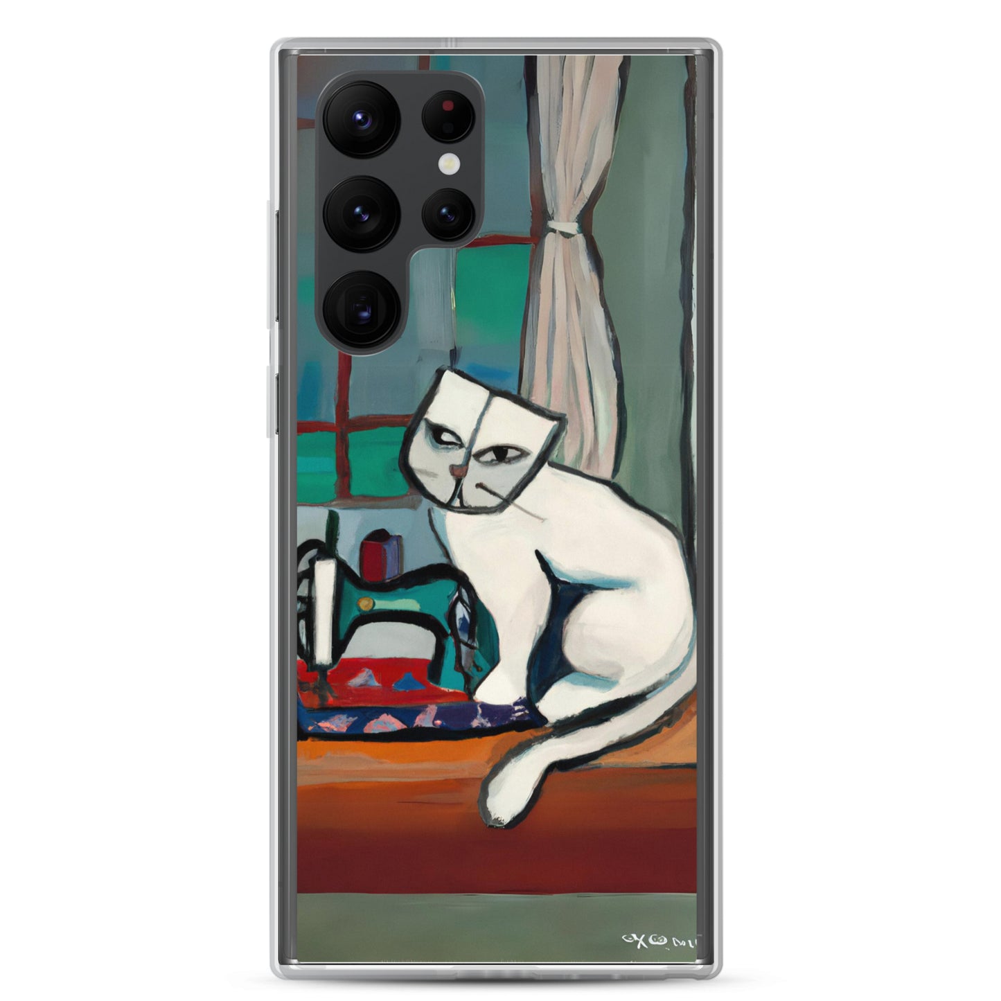 Samsung® Galaxy "Sewing Cats" Clear Phone Case Design – The Perfect Gift for People who Love to Sew