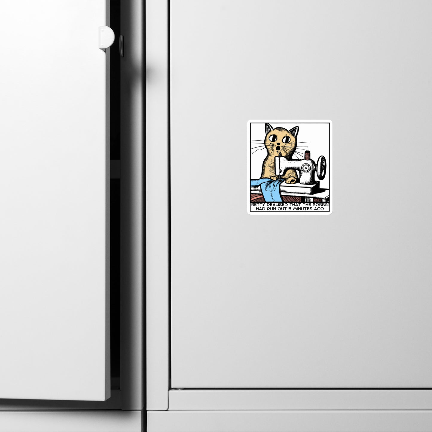 Betty Bobbin Cat Magnet