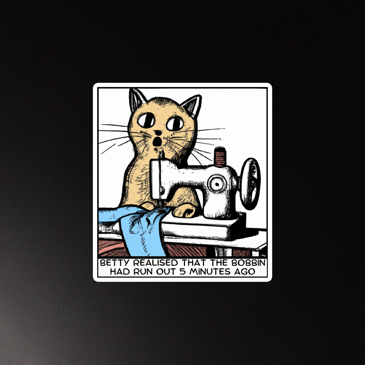 Betty Bobbin Cat Magnet