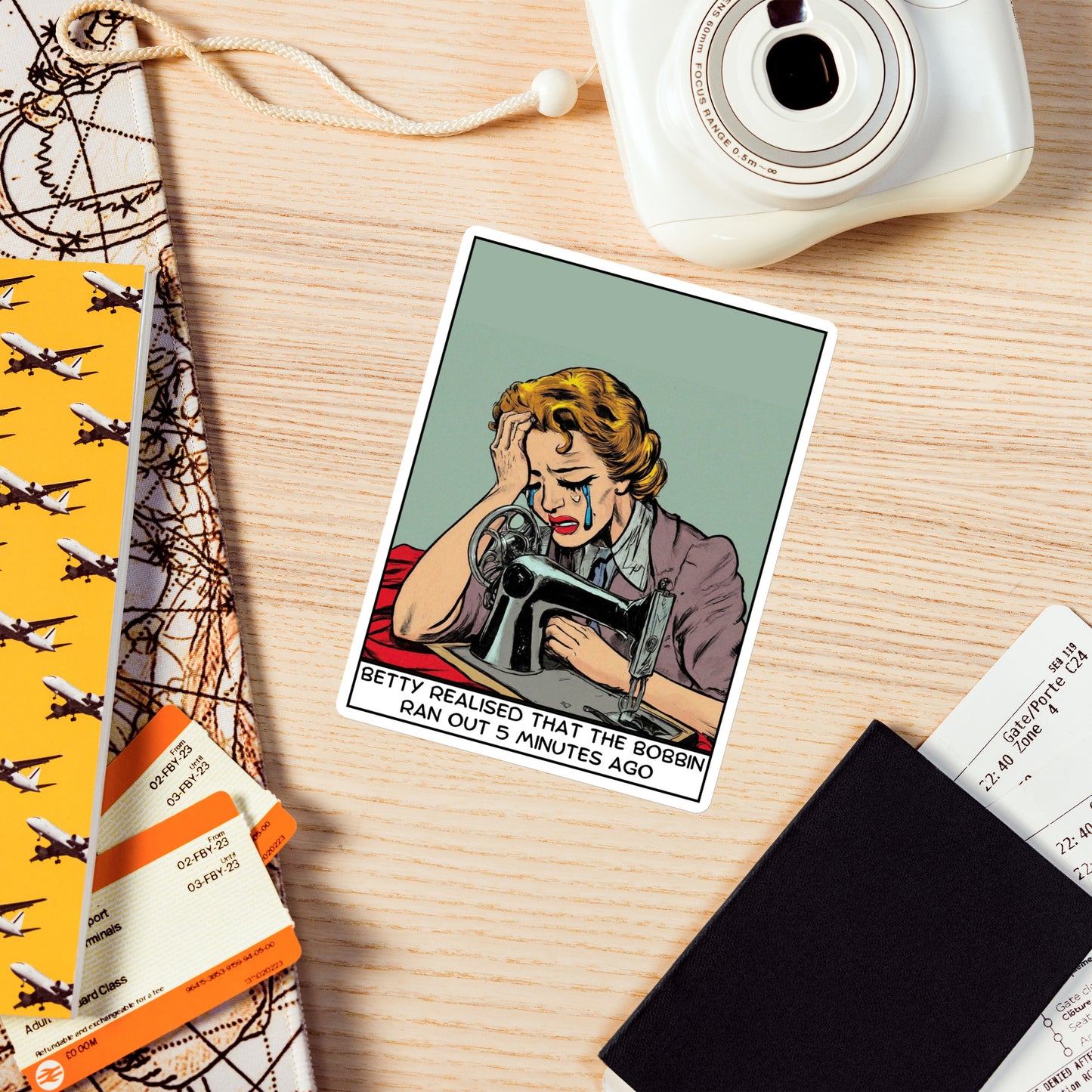 Betty Realised the Bobbin Ran Out Magnet