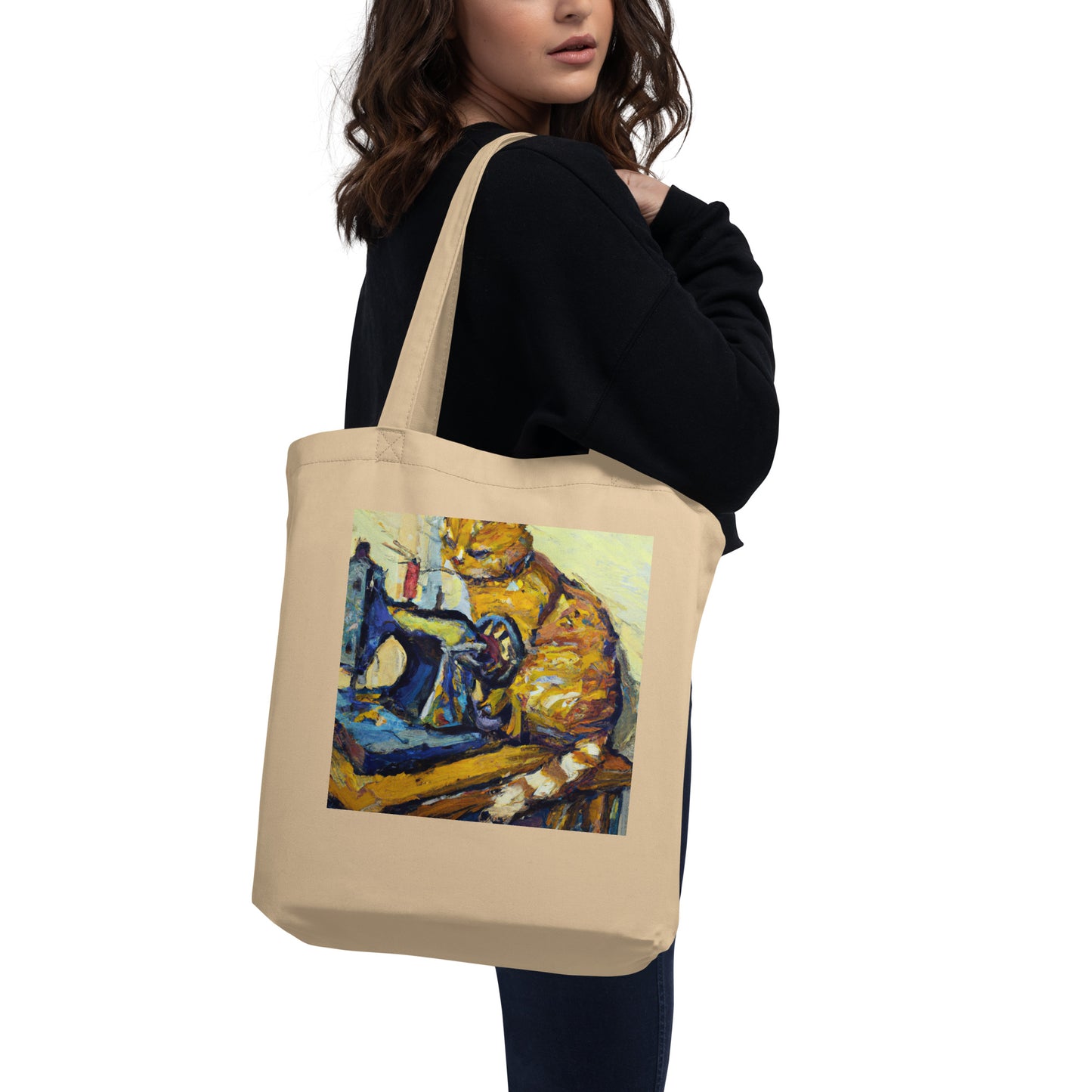 Sewing Cats 20-21 Graphic Tote Bag Gifts For People Who Sew