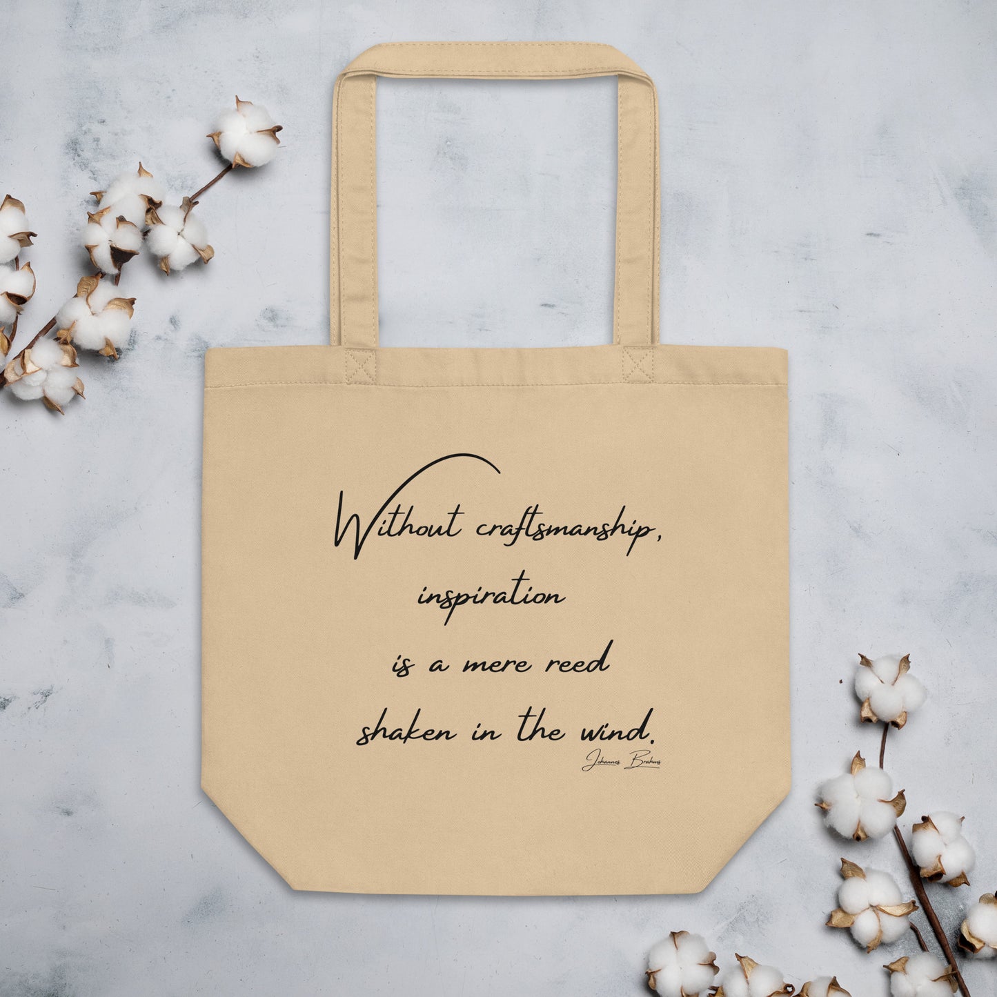 "Craftmanship" Inspirational Quote Graphic Tote Bag Oyster Gifts For People Who Sew