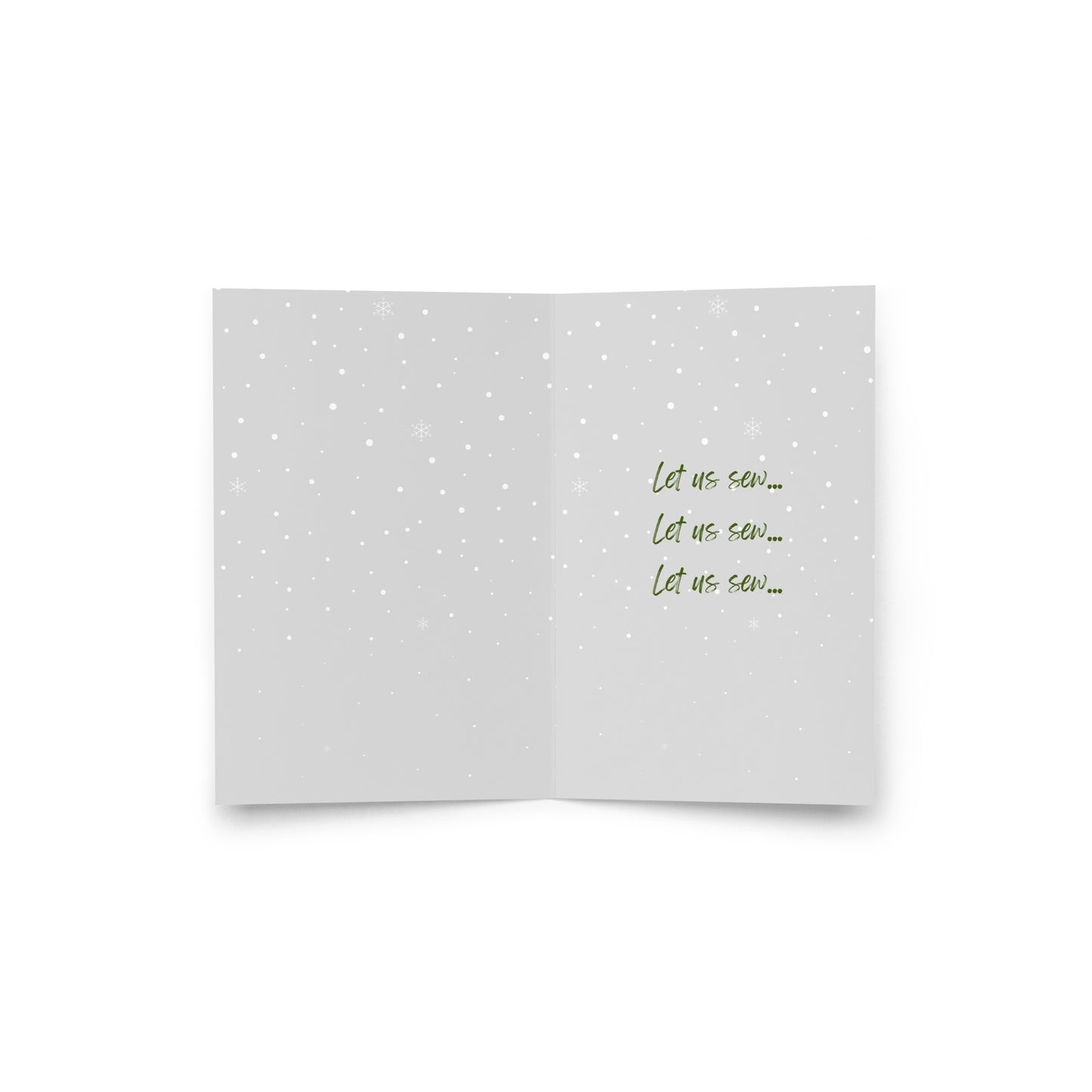Let us sew... Holiday Card