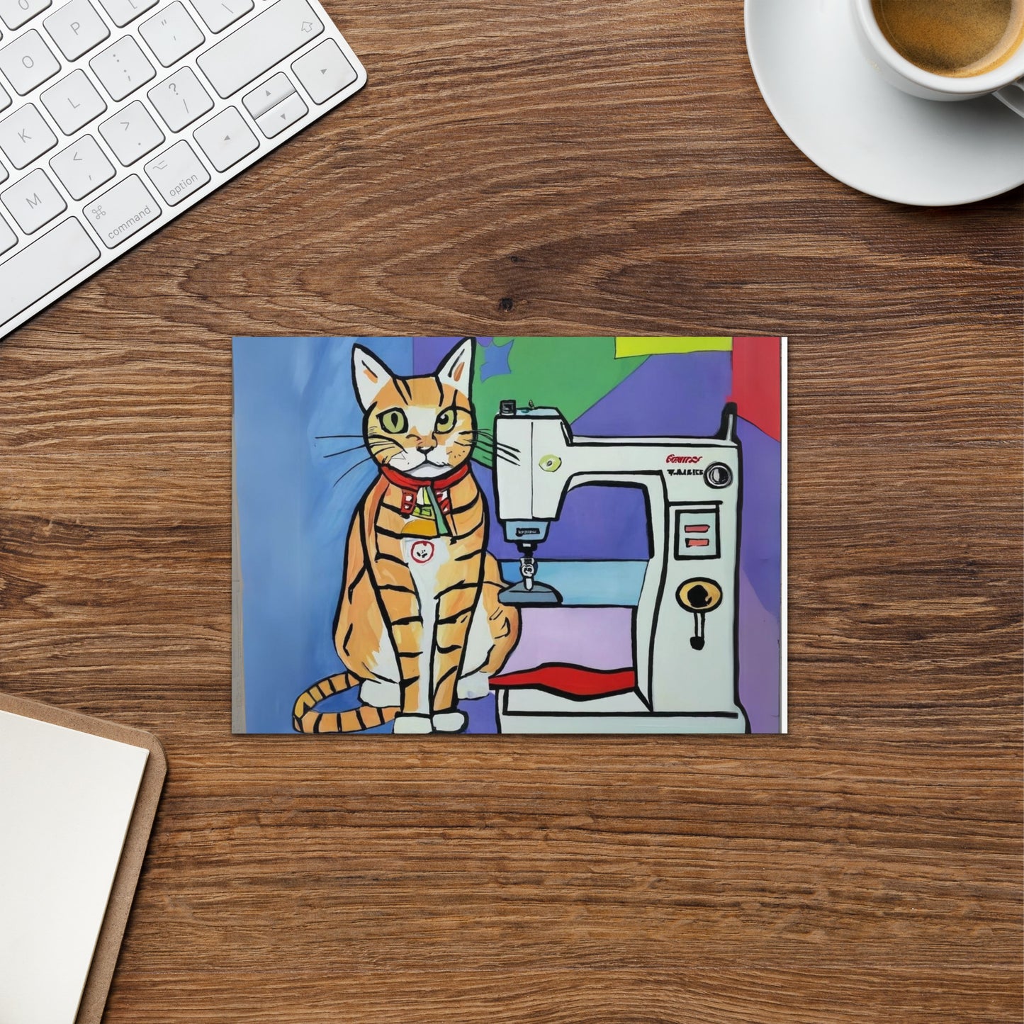 Sewing Cats Greeting card, birthday card for sewing enthusiast, teacher appreciation card, thank you card for cat loving friend