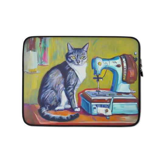 Sewing Cat 7 Laptop Sleeve