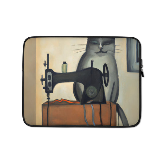 Sewing Cat 16 Laptop Sleeve