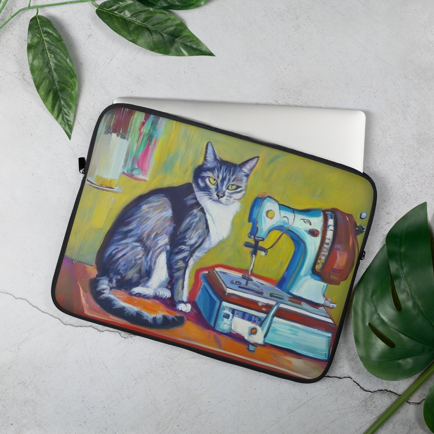 Sewing Cat 7 Laptop Sleeve