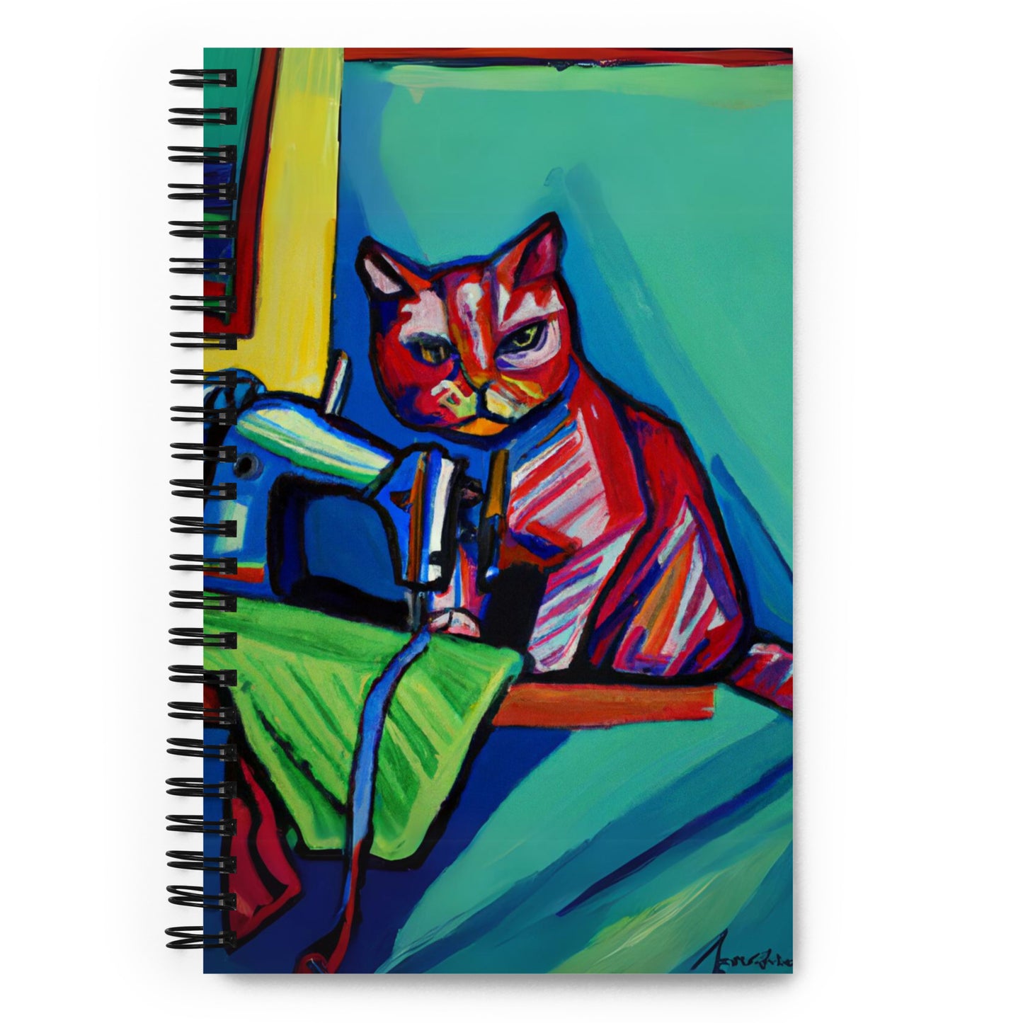 Spiral Notebook with "Sewing Cats" design – The Perfect Gift for People who Love to Sew