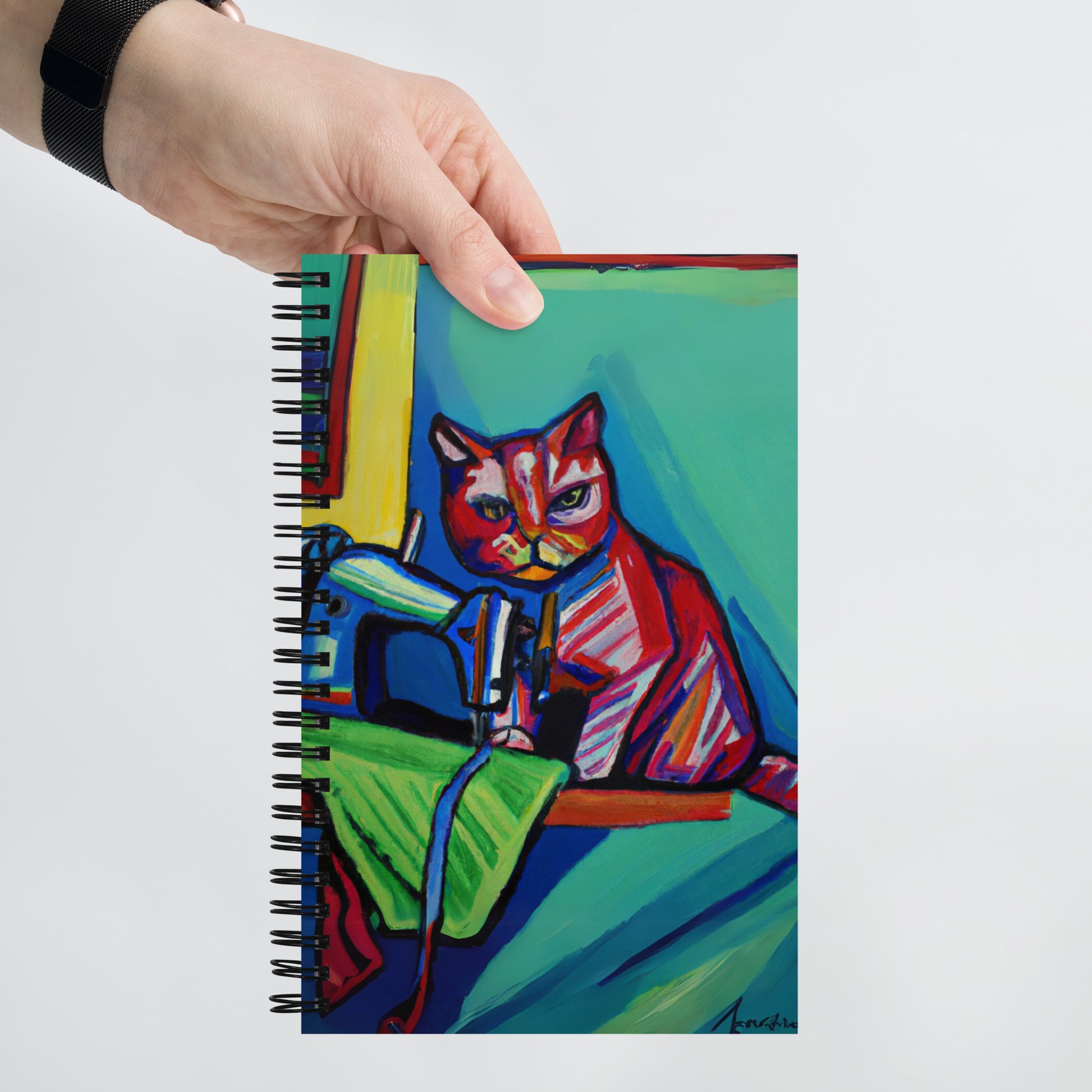 Spiral Notebook with "Sewing Cats" design – The Perfect Gift for People who Love to Sew