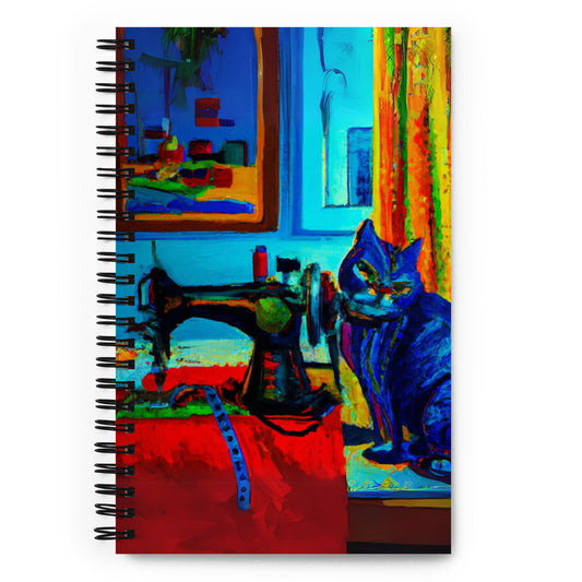 Spiral Notebook with "Sewing Cats" design – The Perfect Gift for People who Love to Sew