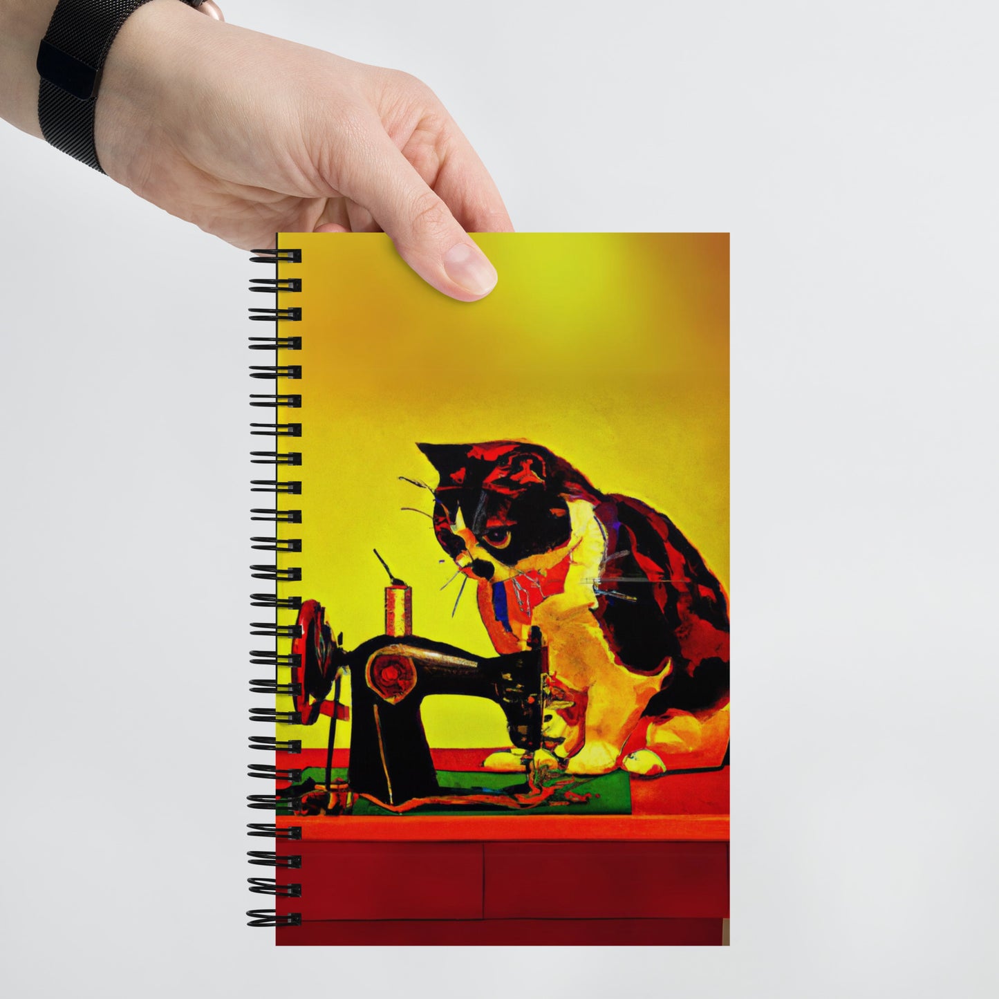 Spiral Notebook with "Sewing Cats" design – The Perfect Gift for People who Love to Sew