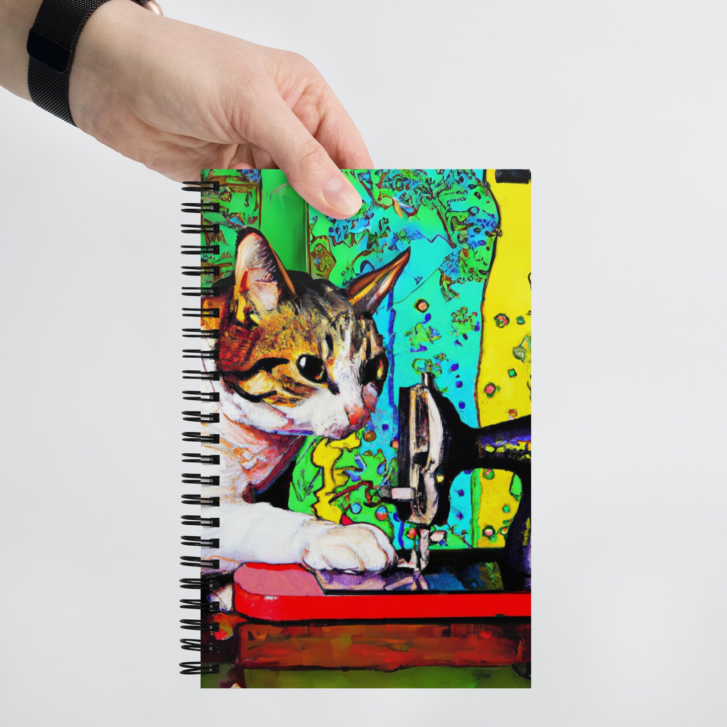 Spiral Notebook with "Sewing Cats" design – The Perfect Gift for People who Love to Sew