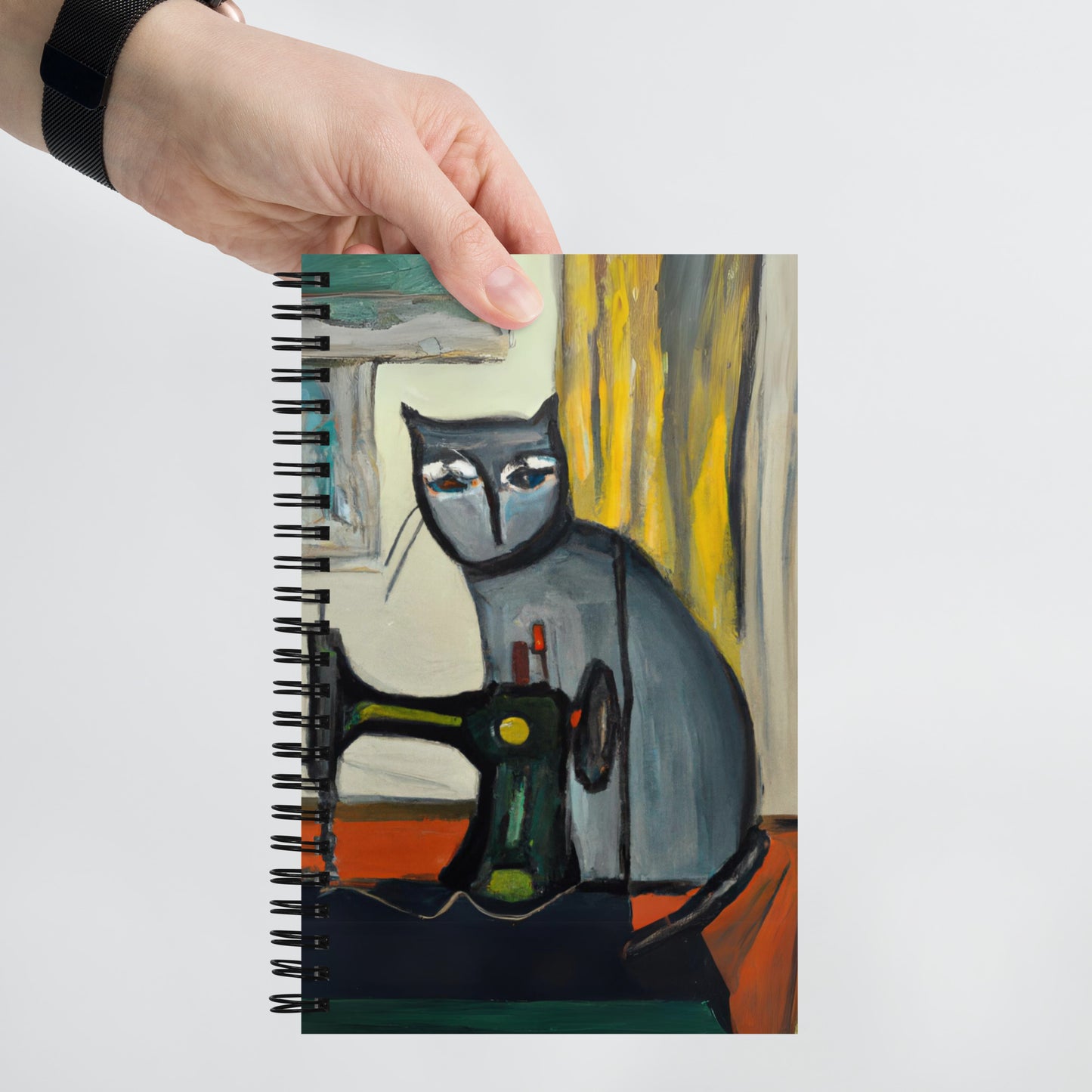 Spiral Notebook with "Sewing Cats" design – The Perfect Gift for People who Love to Sew