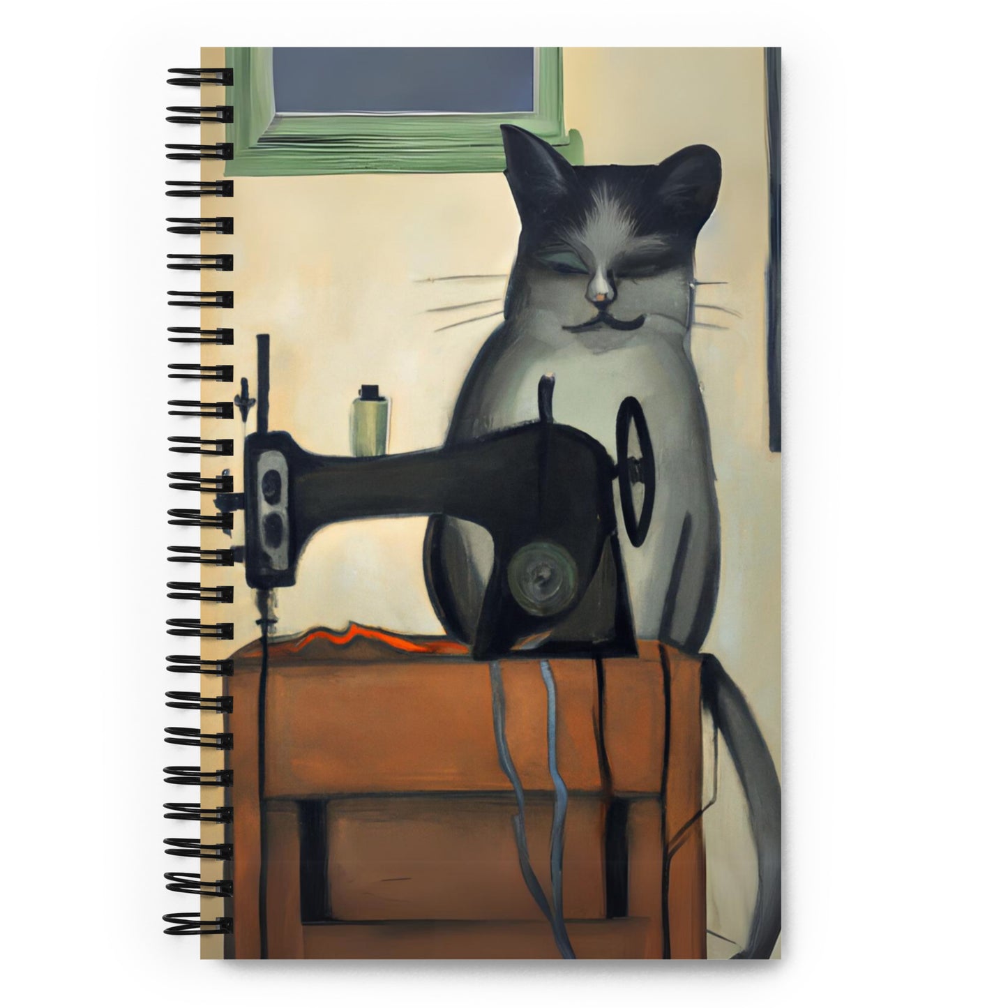 Spiral Notebook with "Sewing Cats" design – The Perfect Gift for People who Love to Sew