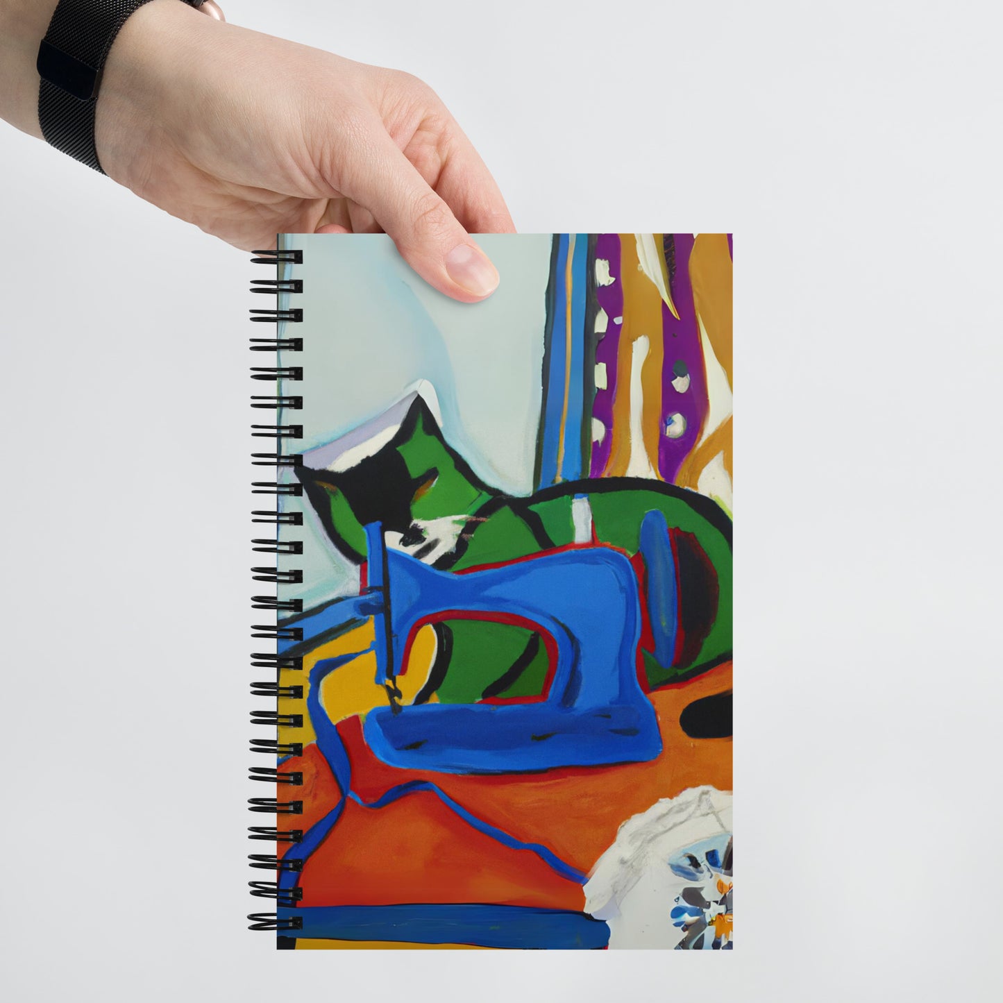 Spiral Notebook with "Sewing Cats" design – The Perfect Gift for People who Love to Sew