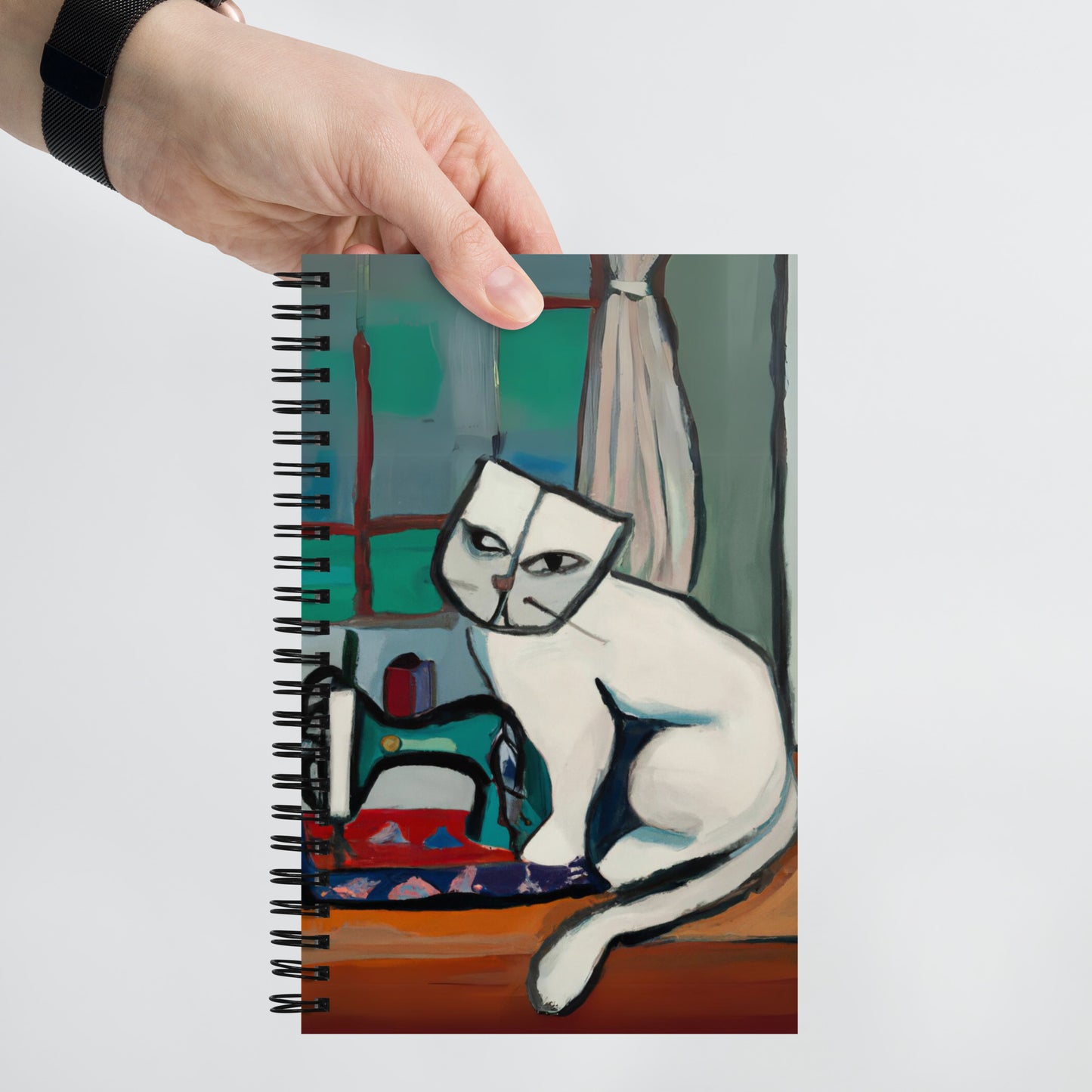 Spiral Notebook with "Sewing Cats" design – The Perfect Gift for People who Love to Sew