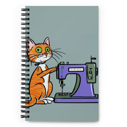 Spiral Notebook with "Sewing Cats" design – The Perfect Gift for People who Love to Sew