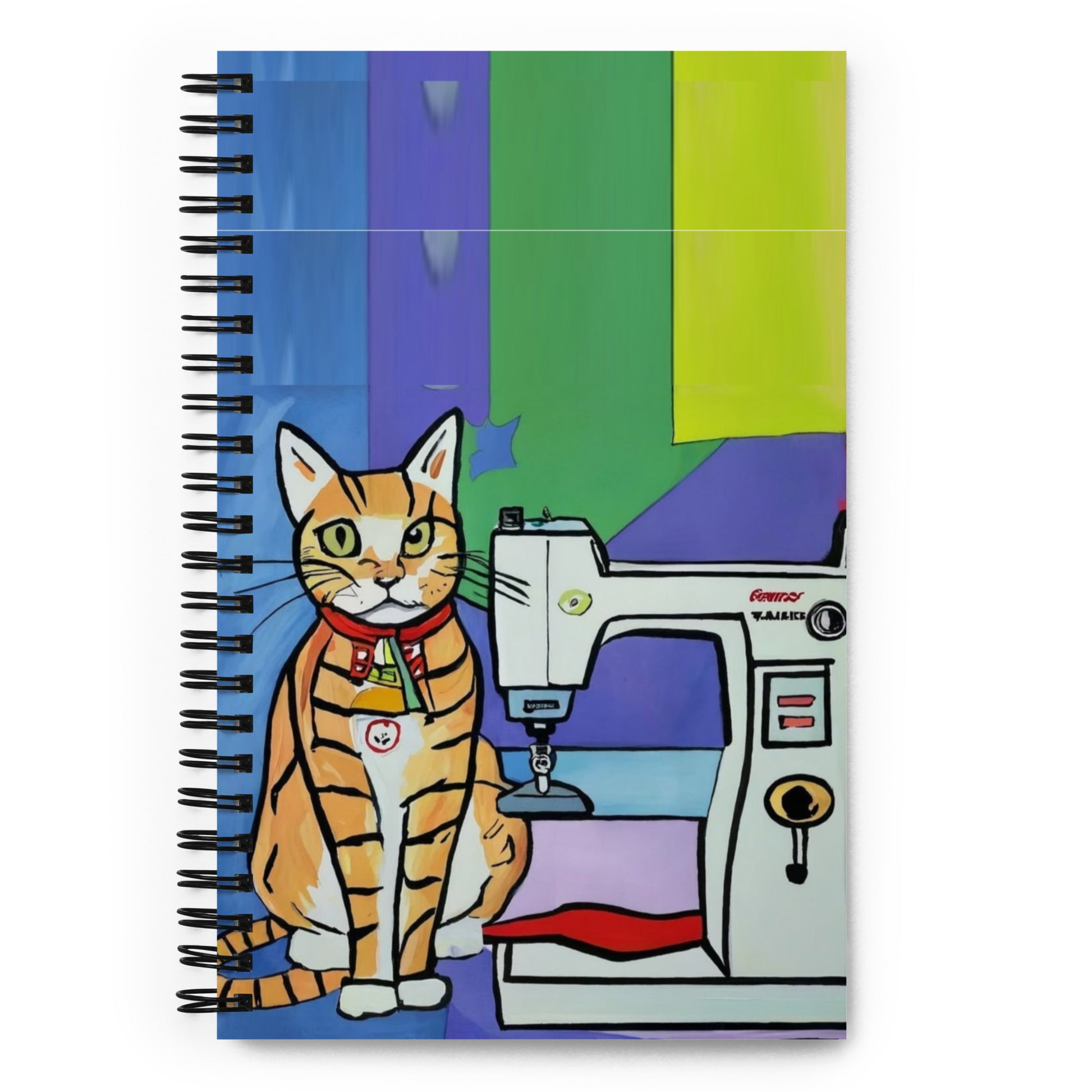 Spiral Notebook with "Sewing Cats" design – The Perfect Gift for People who Love to Sew