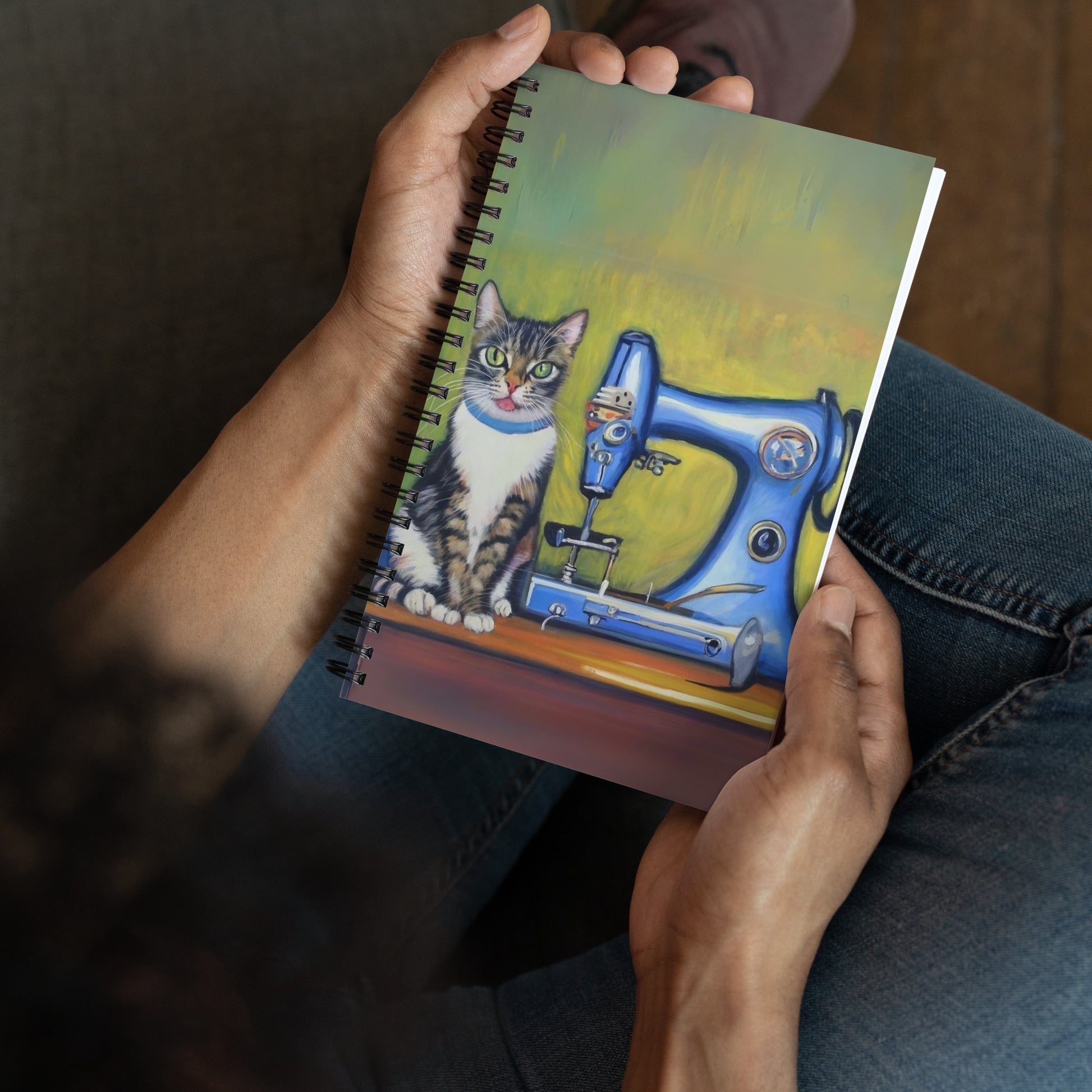 Spiral Notebook with "Sewing Cats" design – The Perfect Gift for People who Love to Sew