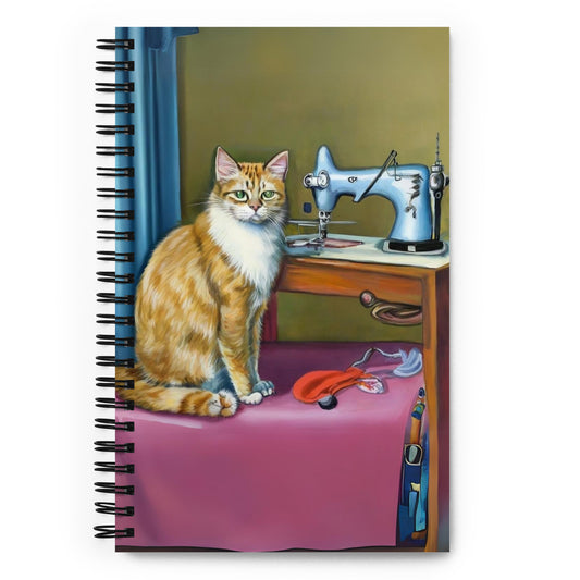 Spiral Notebook with "Sewing Cats" design – The Perfect Gift for People who Love to Sew