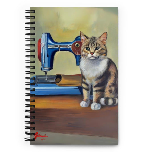 Spiral Notebook with "Sewing Cats" design – The Perfect Gift for People who Love to Sew