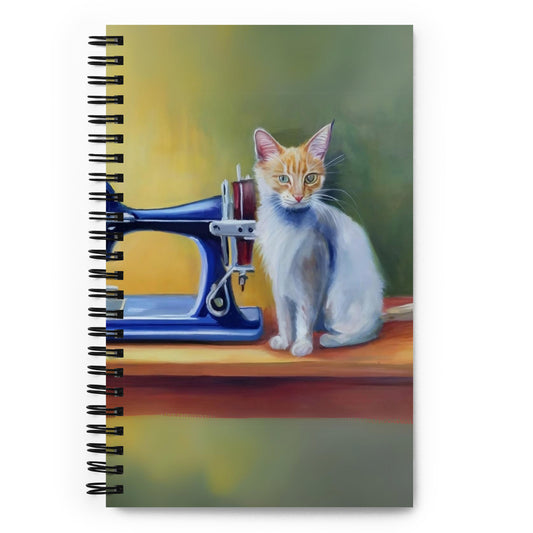 Spiral Notebook with "Sewing Cats" design – The Perfect Gift for People who Love to Sew