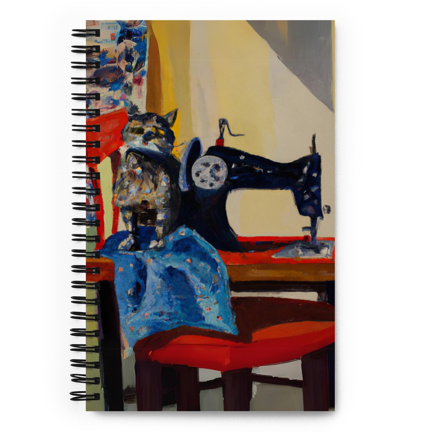 Spiral Notebook with "Sewing Cats" design – The Perfect Gift for People who Love to Sew