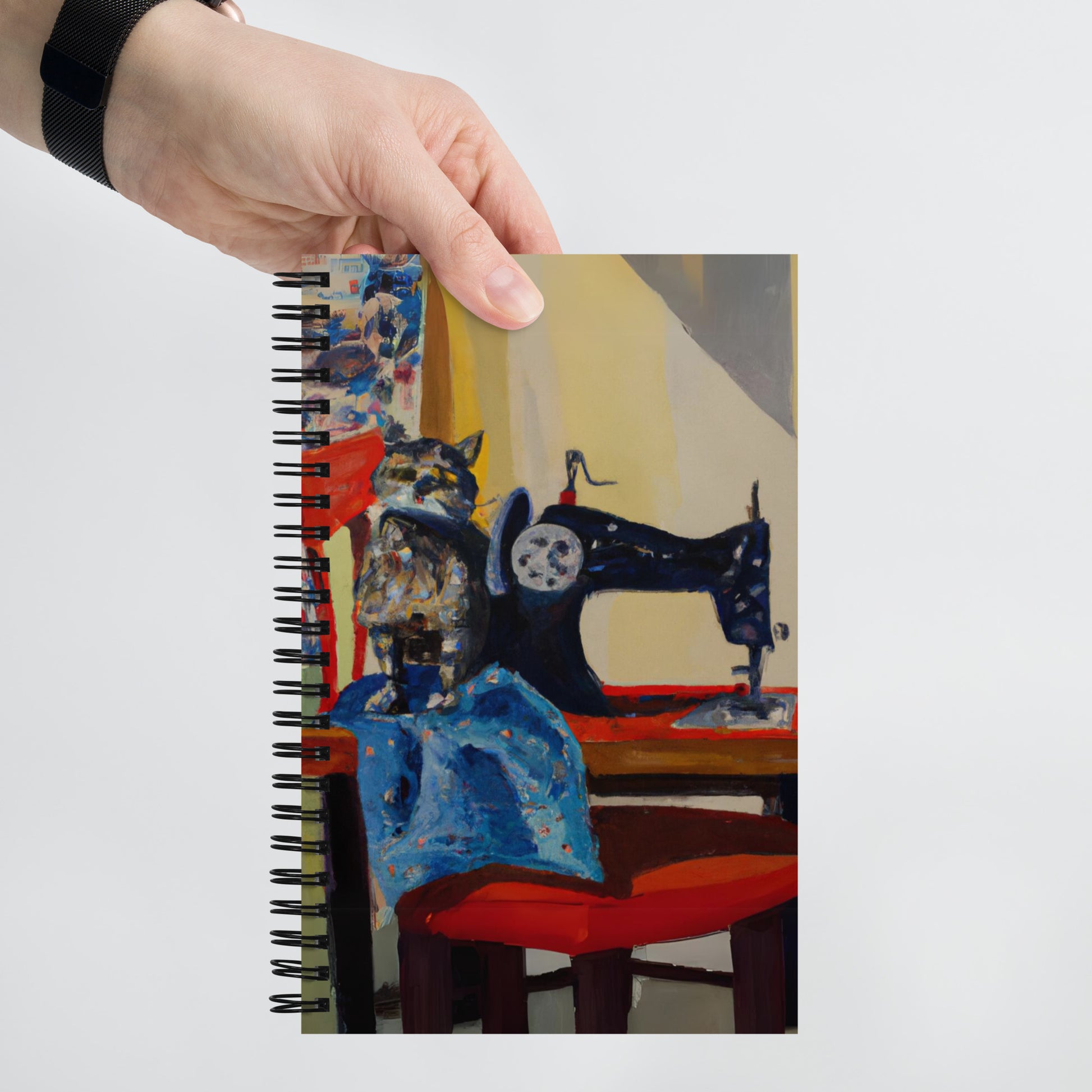 Spiral Notebook with "Sewing Cats" design – The Perfect Gift for People who Love to Sew