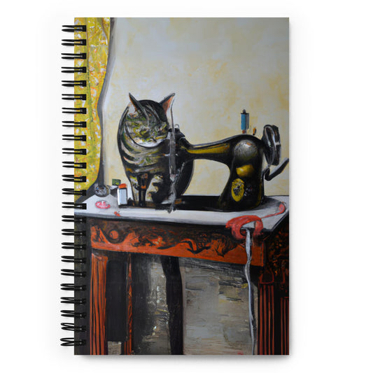 Spiral Notebook with "Sewing Cats" design – The Perfect Gift for People who Love to Sew