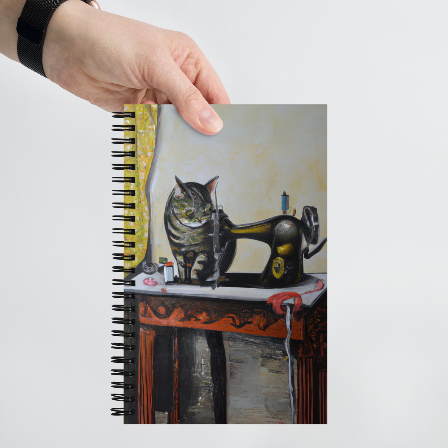 Spiral Notebook with "Sewing Cats" design – The Perfect Gift for People who Love to Sew