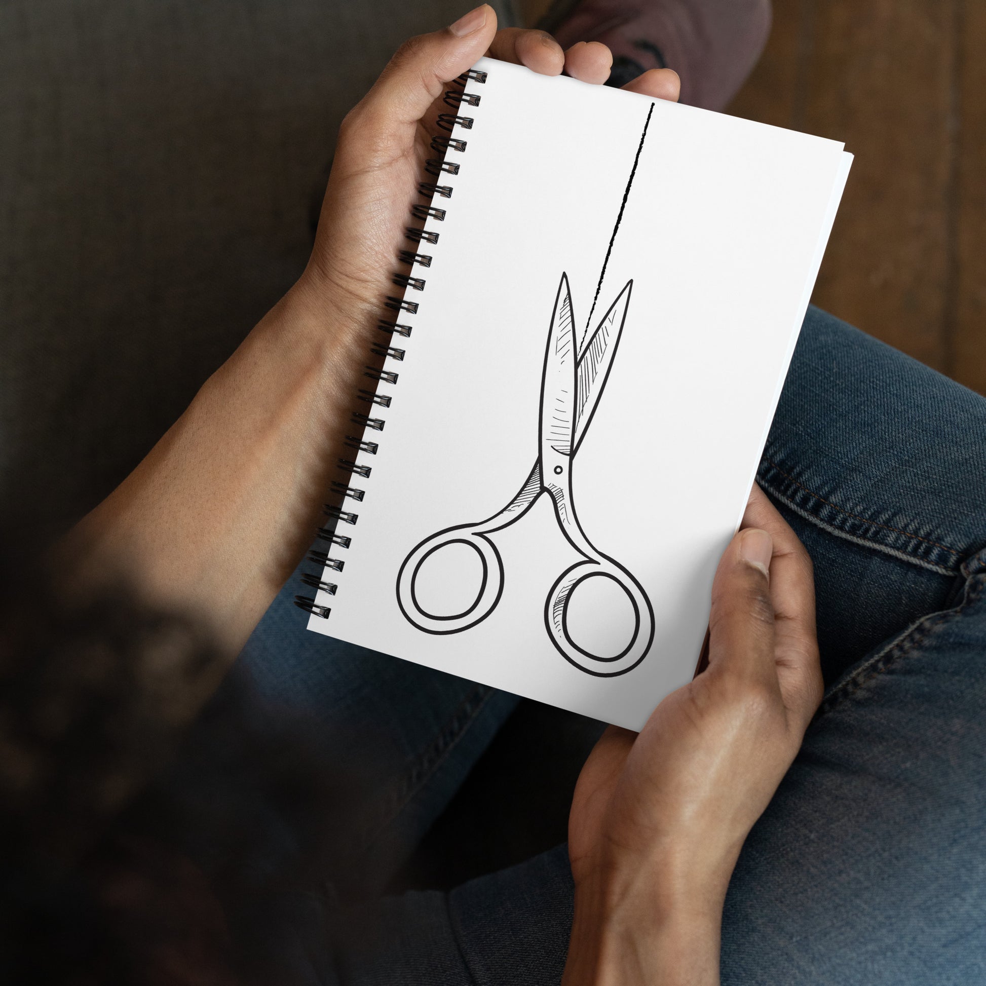 Spiral Notebook with "Bold Scissors" design – The Perfect Gift for People who Love to Sew