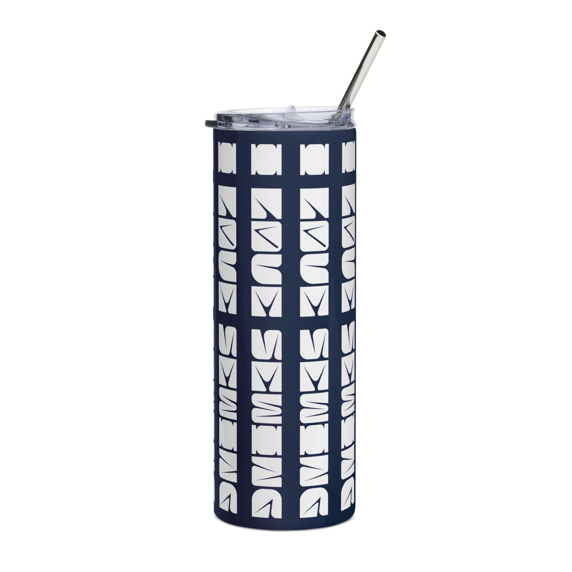 Navy Tumbler  with "I love sewing" design, the perfect gift for people who sew