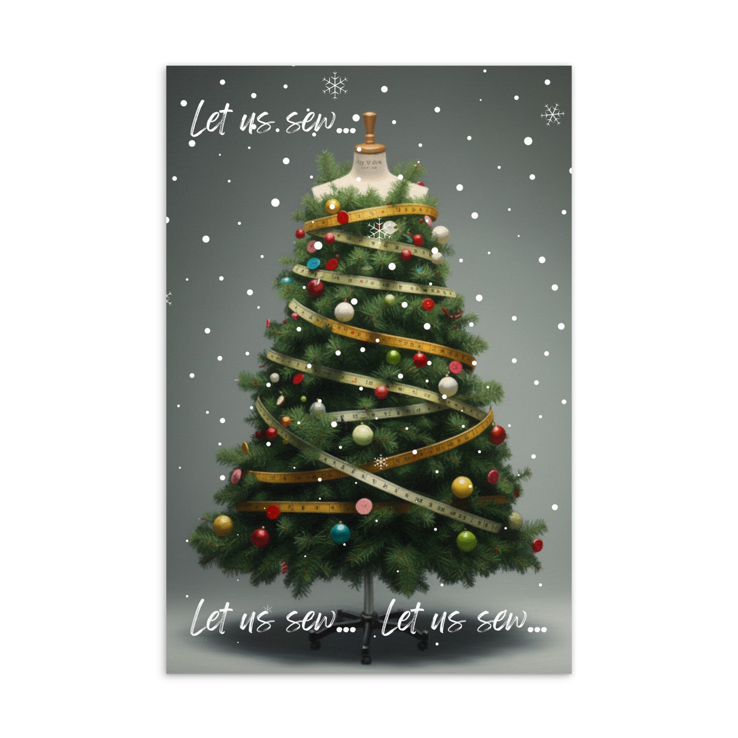 Let us Sew... Holiday Note Card