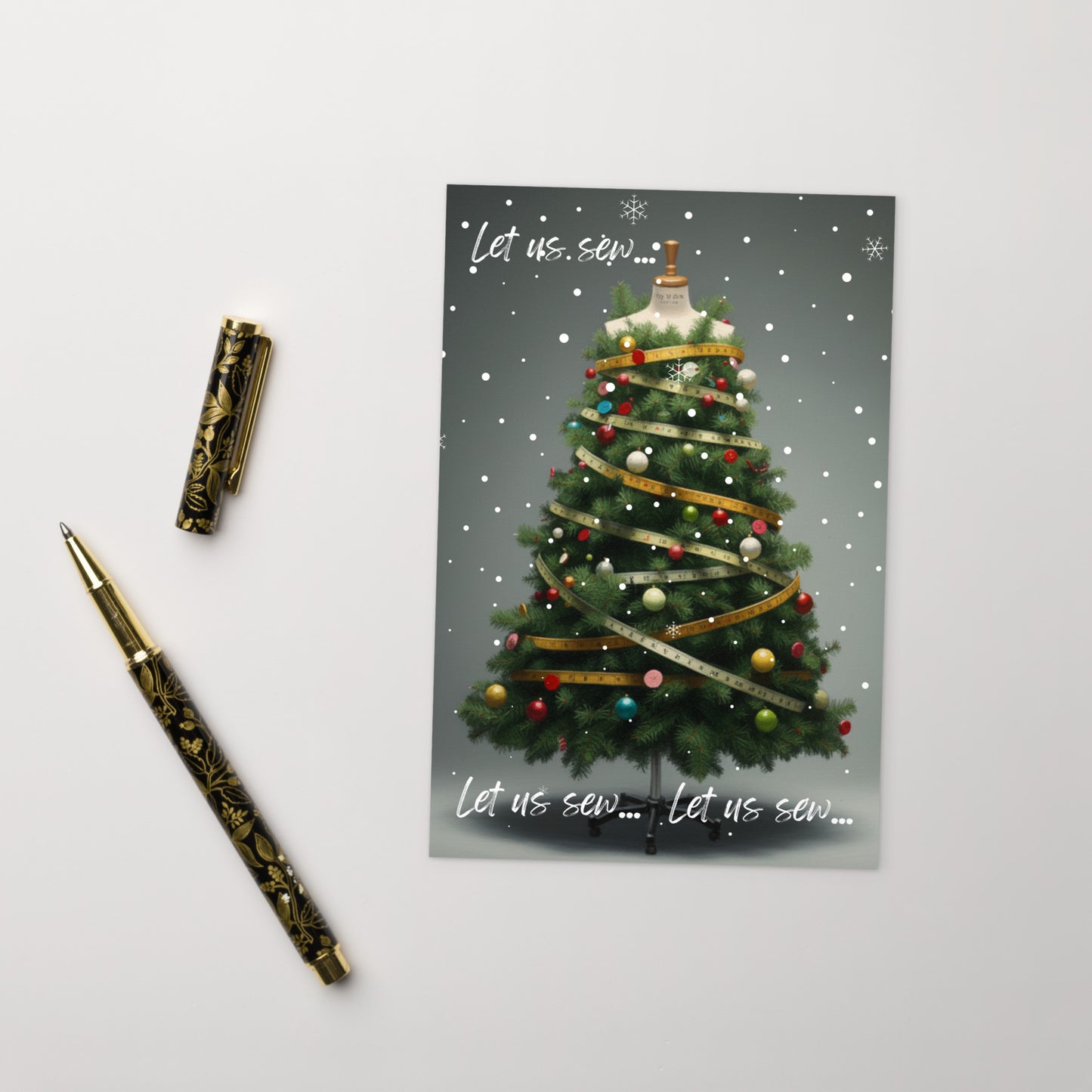 Let us Sew... Holiday Note Card