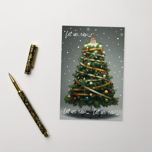 Let us Sew... Holiday Note Card