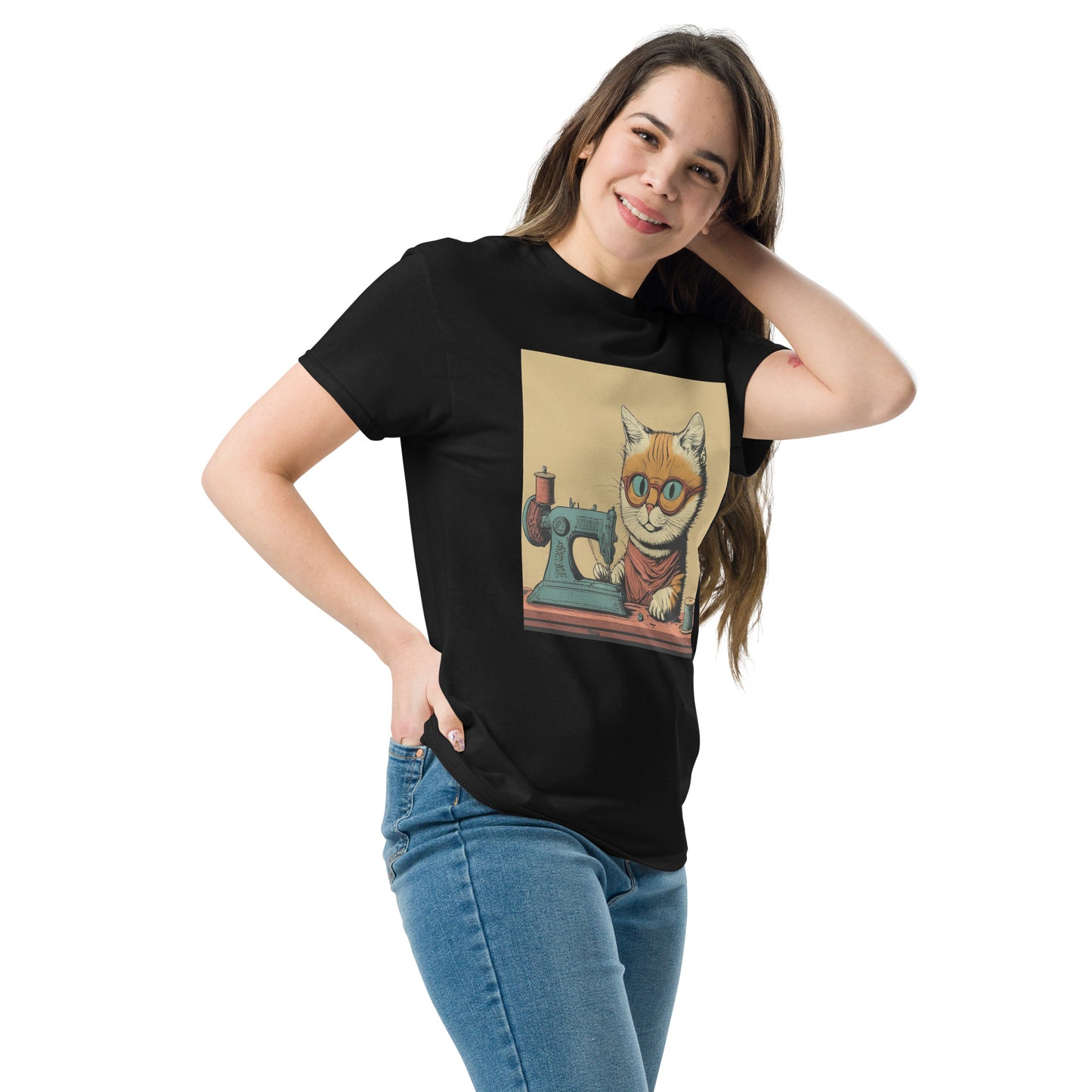Sewing Cat Unisex Classic T-shirt