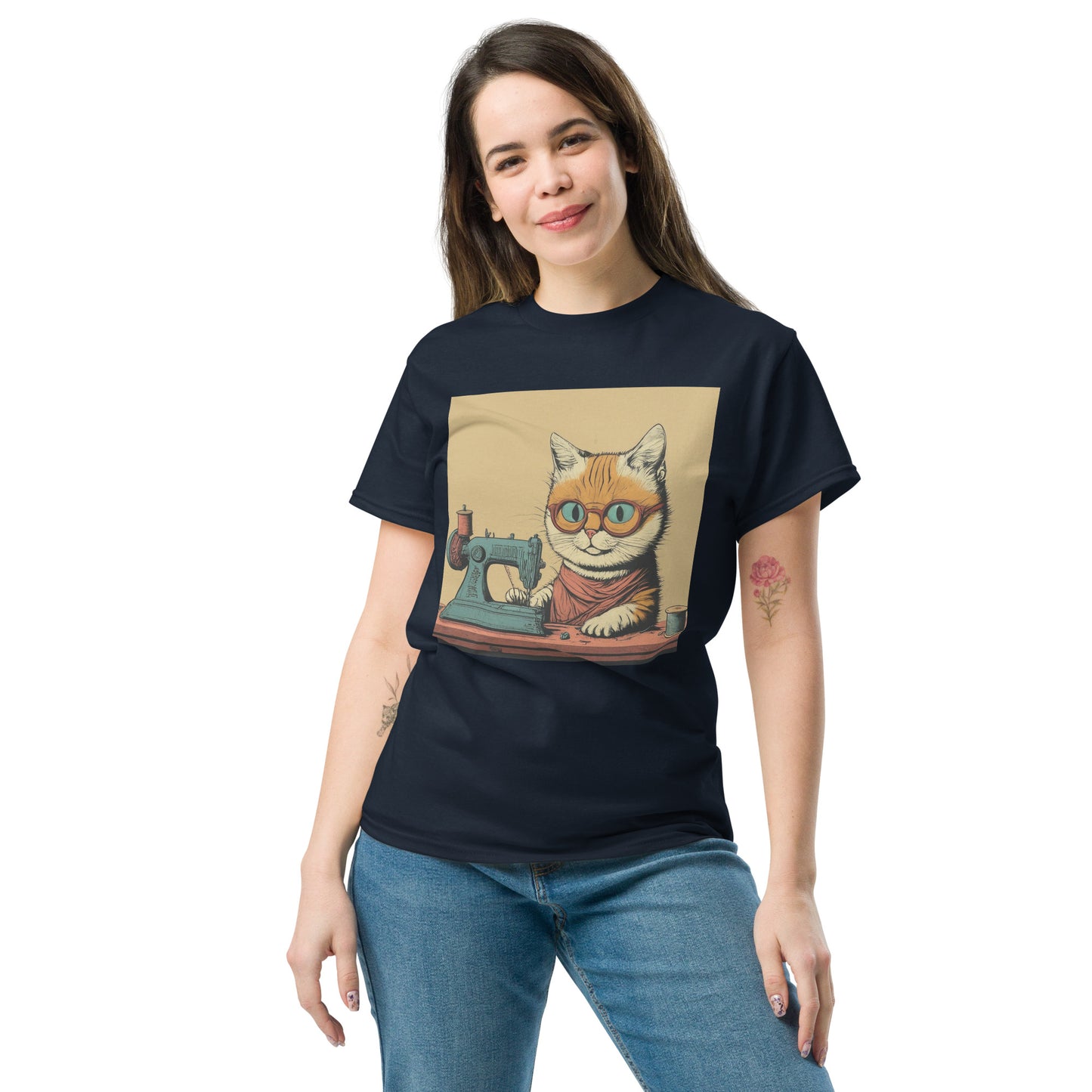 Sewing Cat Unisex Classic T-shirt