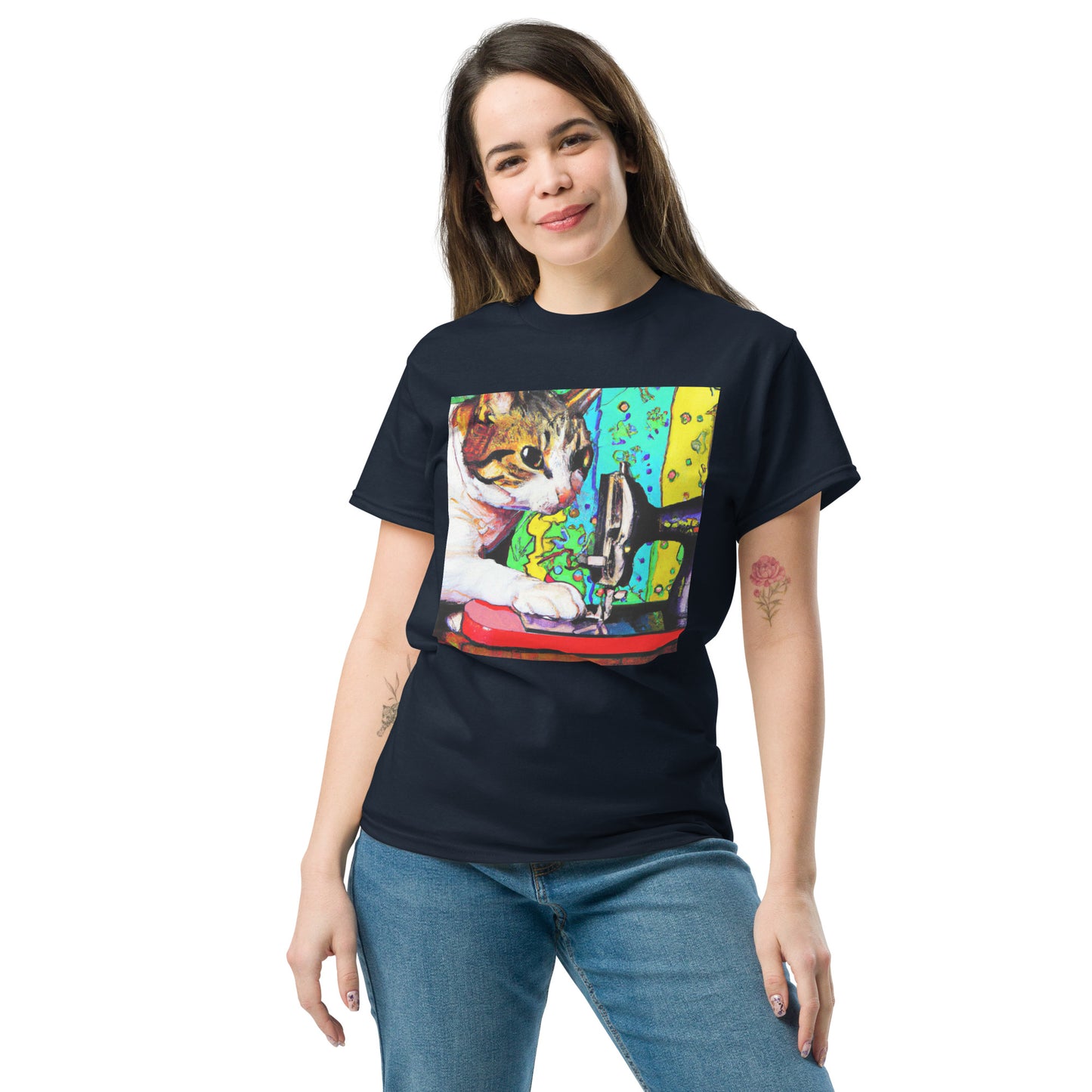 Sewing Cat 22 Graphic Men's T-shirt