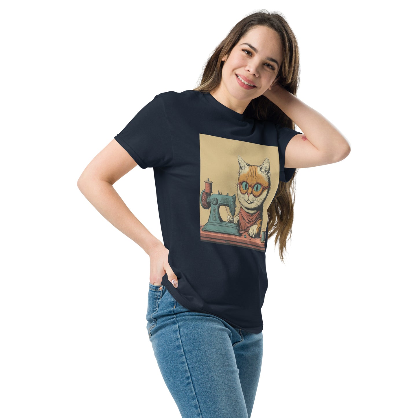 Sewing Cat Unisex Classic T-shirt