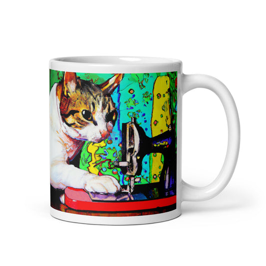 Sewing Cat 22 Mug