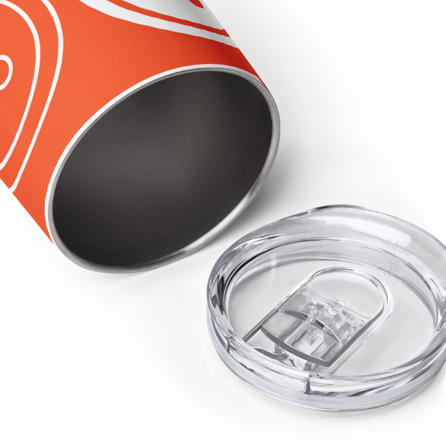 Orange Wine Tumbler with "Big Buttons" Graphic - The Perfect Gift for People who Love to Sew