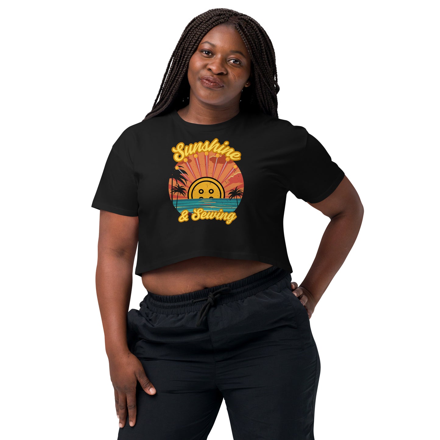 Sunshine and Sewing Women’s Crop Top