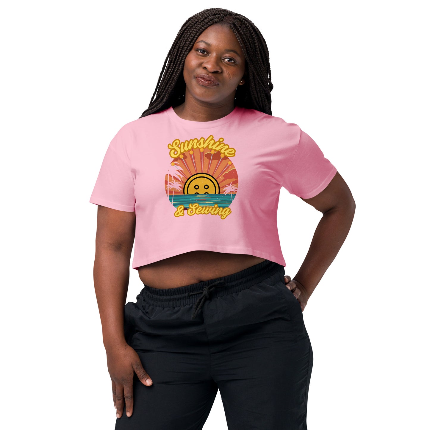 Sunshine and Sewing Women’s Crop Top