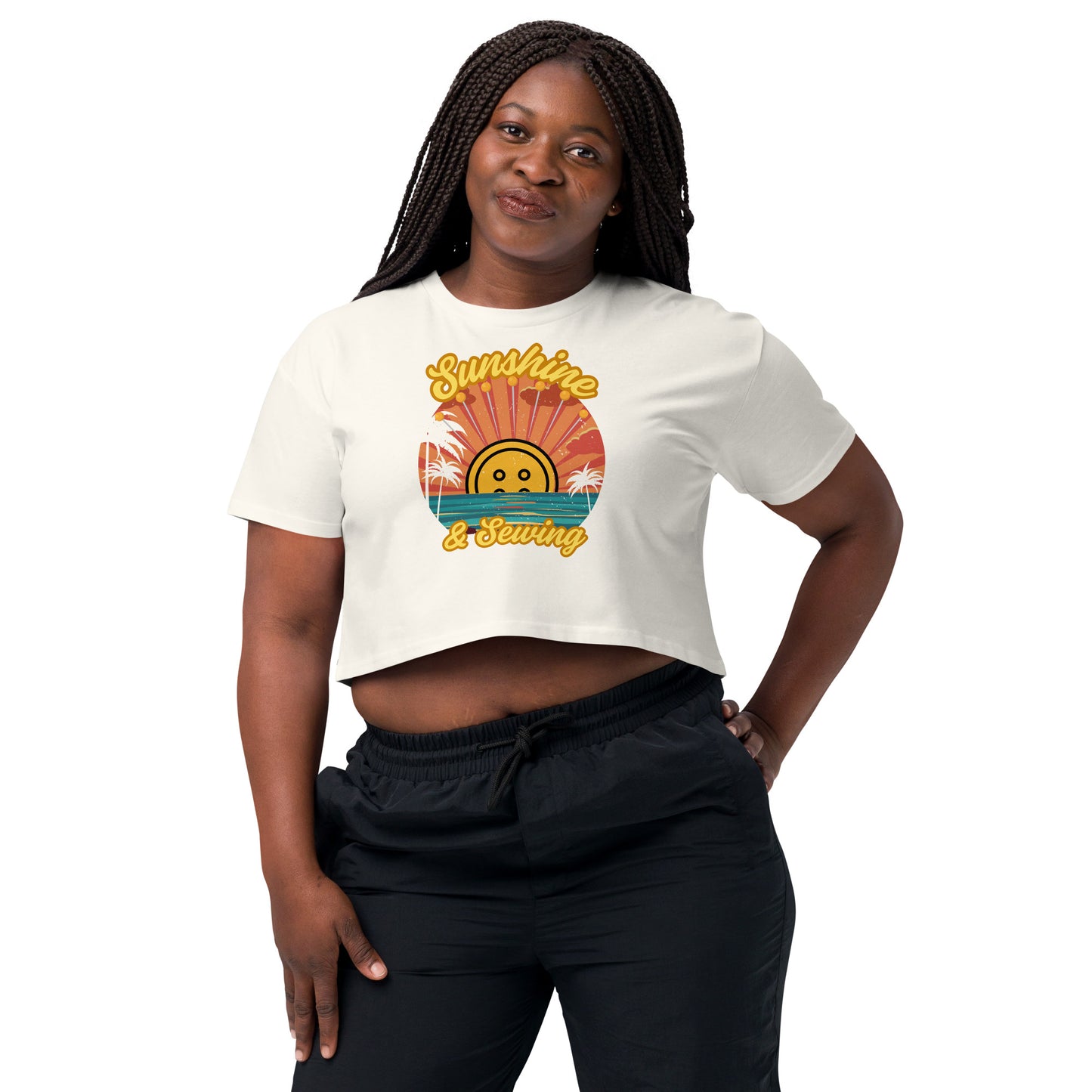 Sunshine and Sewing Women’s Crop Top