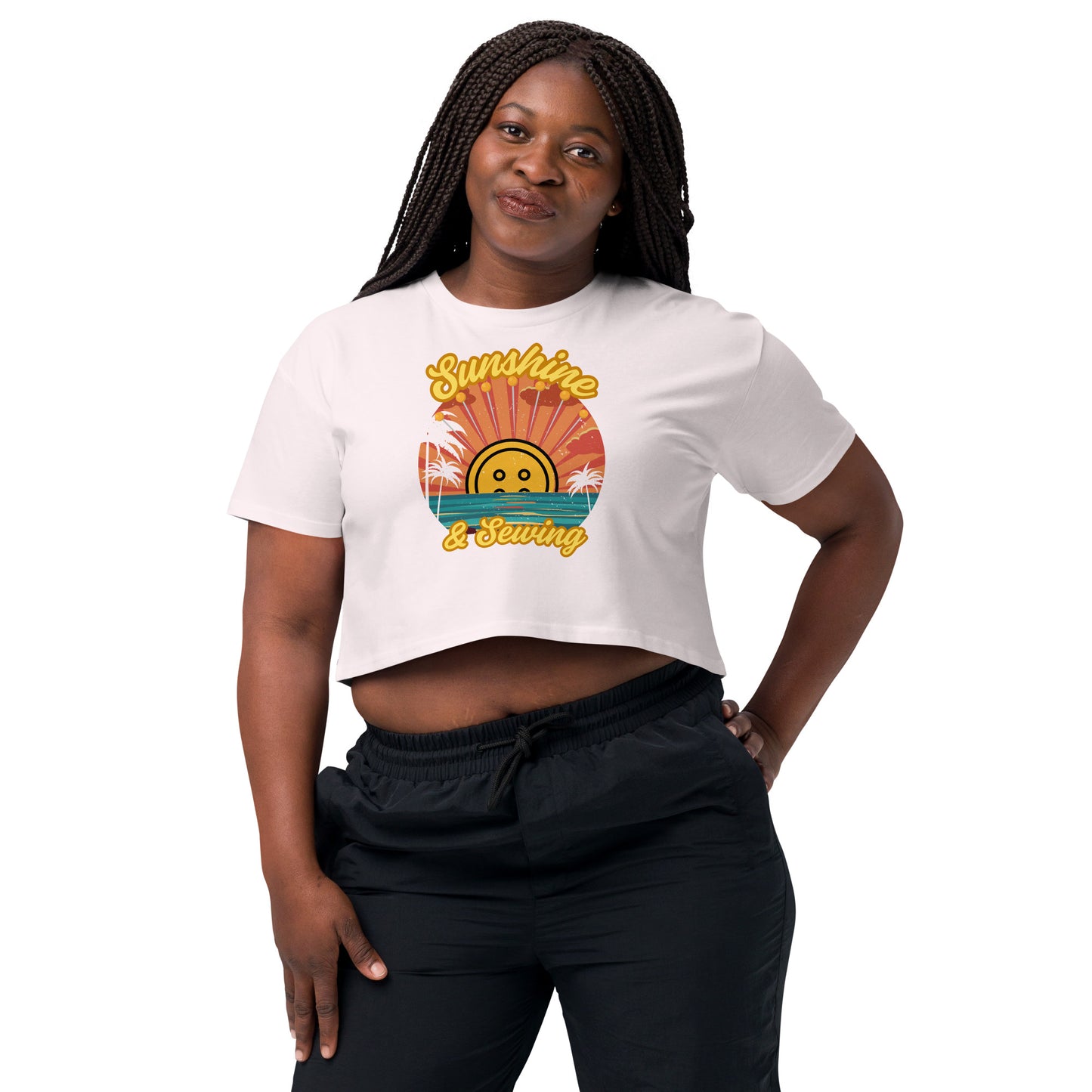 Sunshine and Sewing Women’s Crop Top