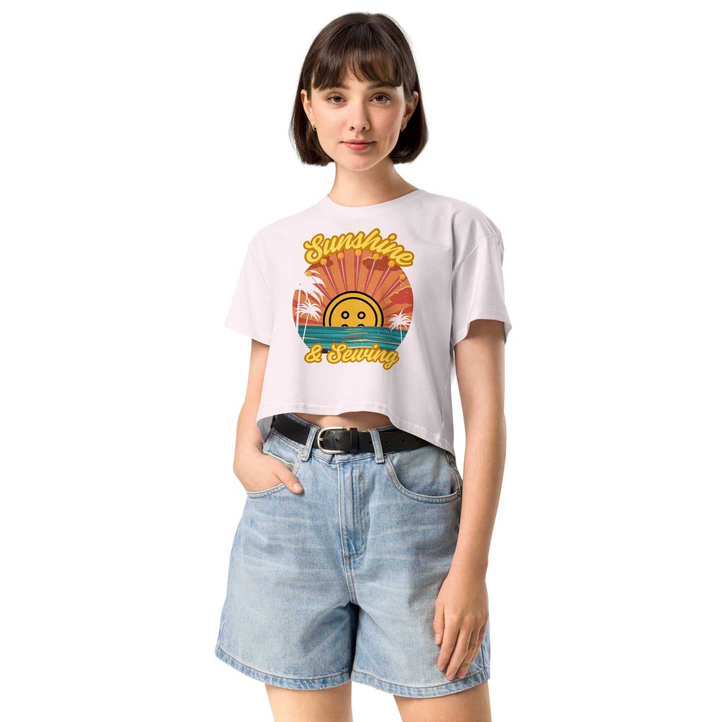 Sunshine and Sewing Women’s Crop Top