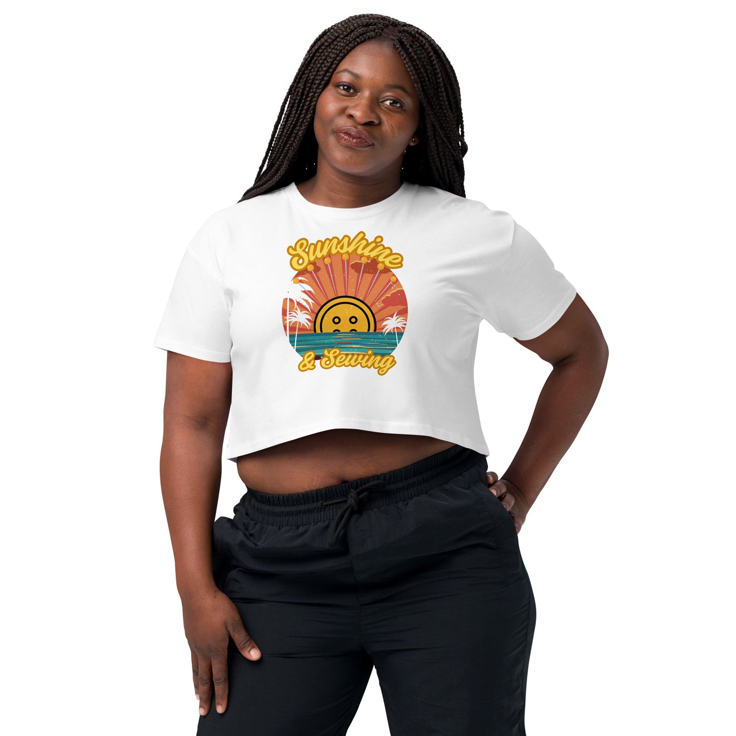 Sunshine and Sewing Women’s Crop Top