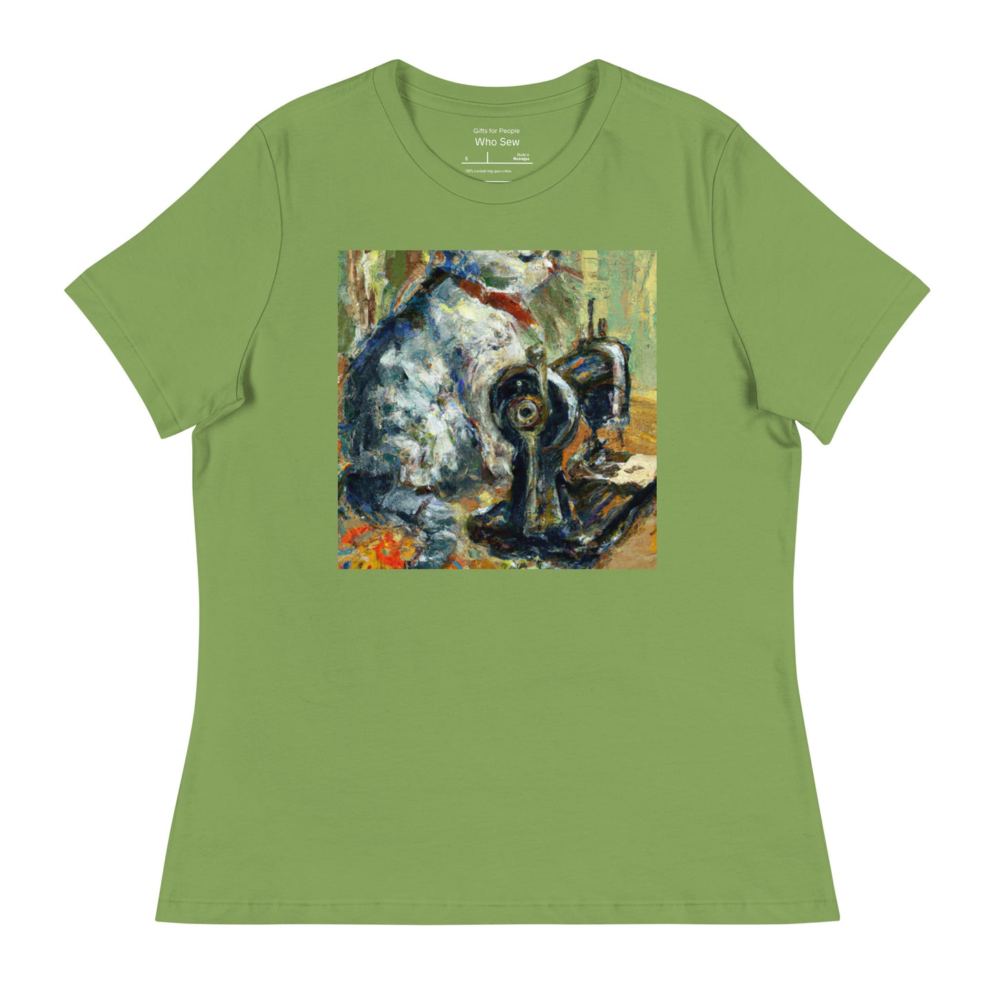 Women's T-shirt with "Sewing Cat" design – The Perfect Gift for People who Love to Sew