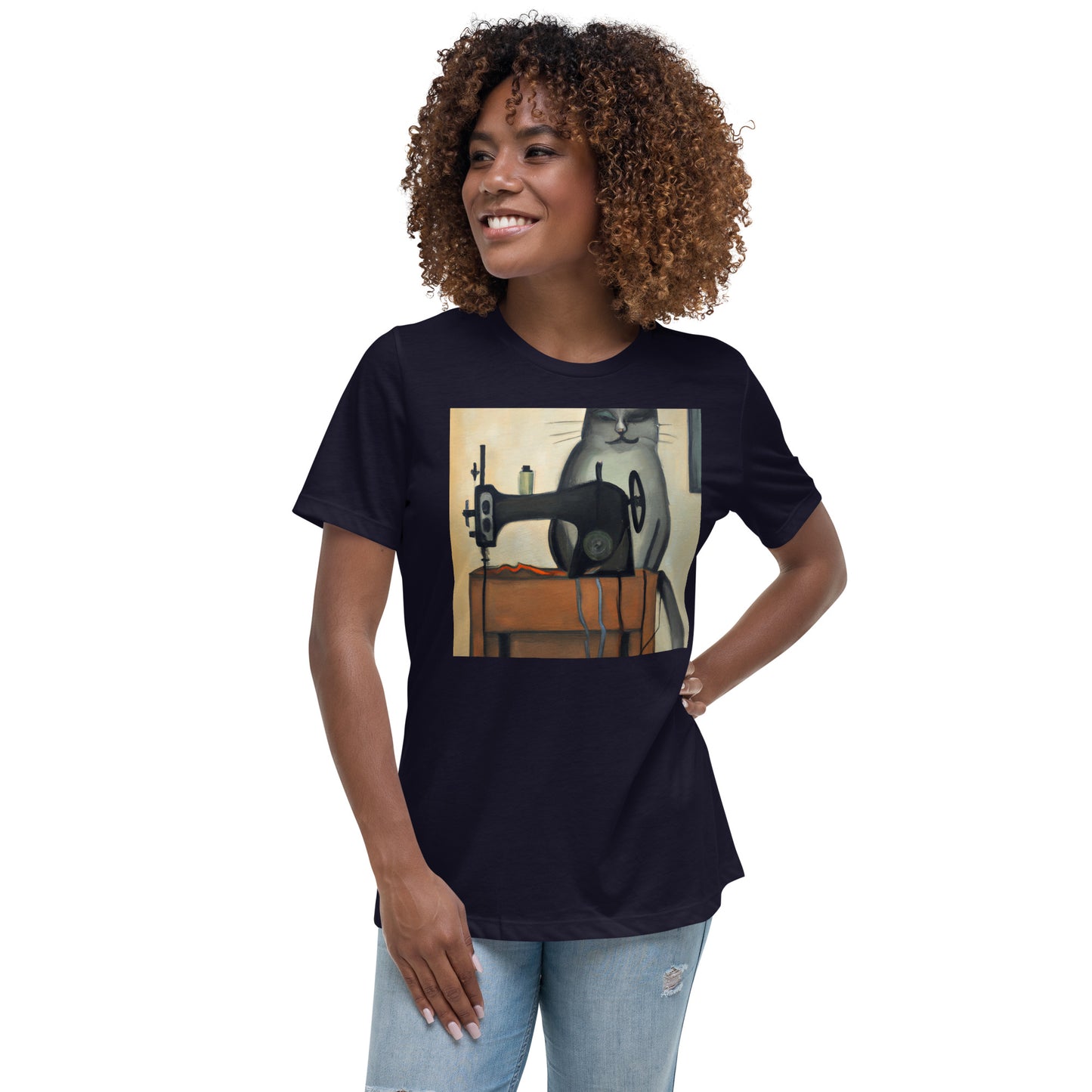 Sewing Cats Women's Relaxed T-Shirt #16